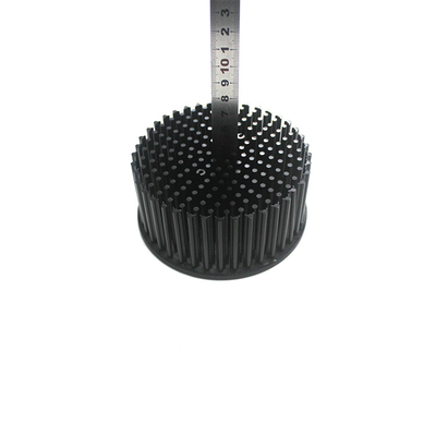 Dimensions 100X70mm Cold Forging Heat Sink Anodizing Black For Led Light