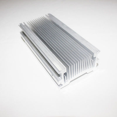 Electronic Heat Dissipation Aluminum Profile Heat Sink CNC Machining Silver Black Customized Components for Heat Transfer