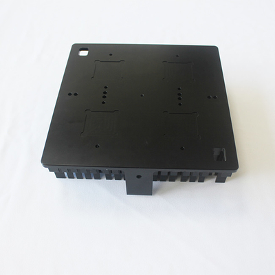 Skived Fin Durable Black Anodized Heat Sink For CNC Machine High Power