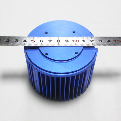 85x75mm Extruded Aluminum Led Heatsink , High Precision Blue Heat Sink ISO9001