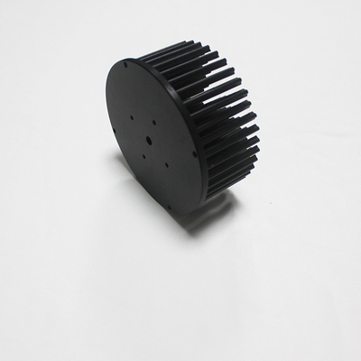 ODM Black Anodized Aluminum Heat Sink , Al1050 Round Extruded Aluminum Heatsink