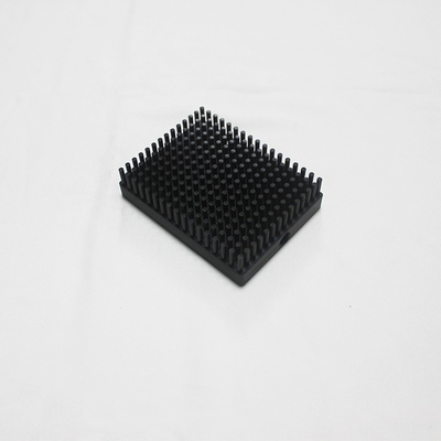 Anodizing Black Pin Fin Cold Forged Heat Sink With Aluminum 1070 Width 15cm