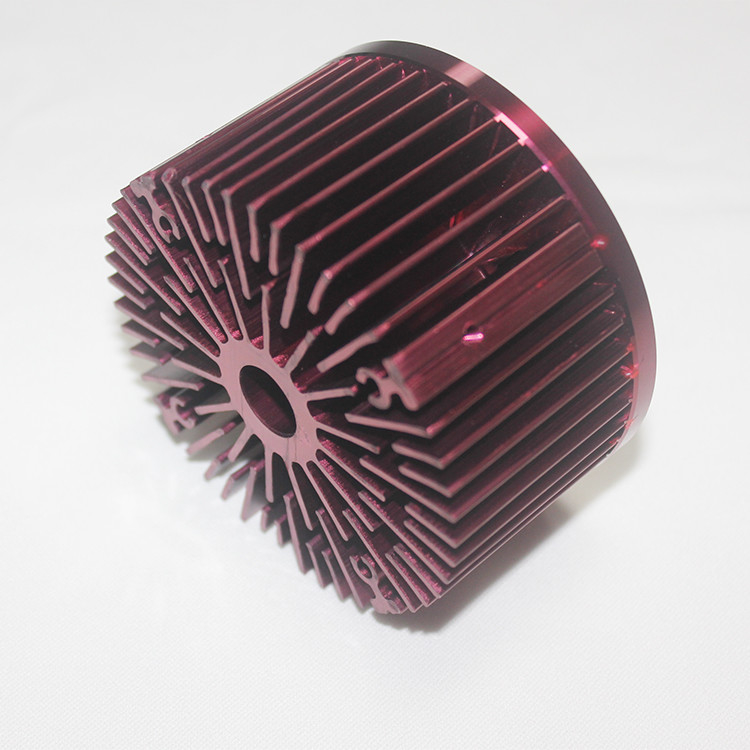 Anodizing Red Al1070 Cold Forged Heat Sink For Led Light ISO9001