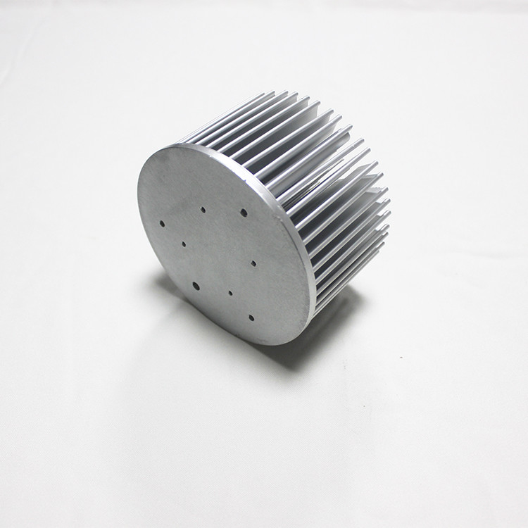 ODM Round Pin Fin Cold Forged Heat Sink For Electronic Equipment Clear Anodizing