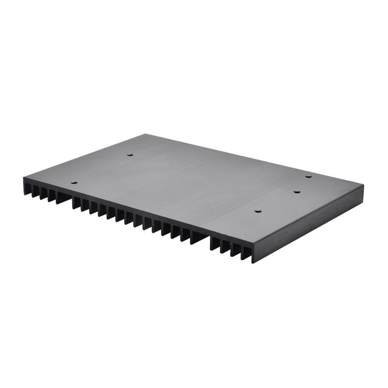 Black Anodizing Aluminum Profile Heat Sink High Efficiency For LED Lighting